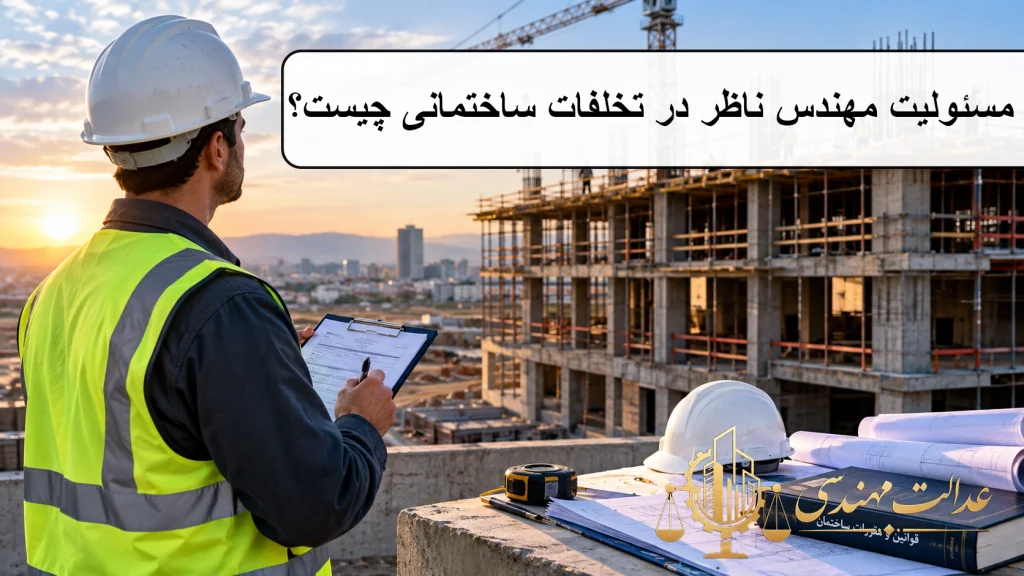 مسئولیت مهندس ناظر در تخلفات ساختمانی چیست؟