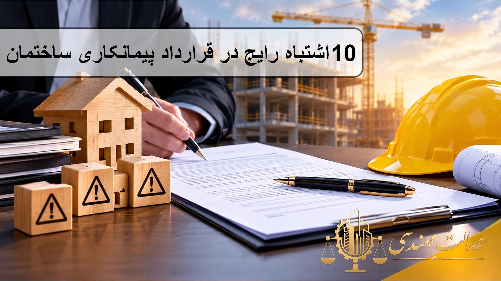 ۱۰ اشتباه رایج در قرارداد پیمانکاری ساختمان که باید بشناسید