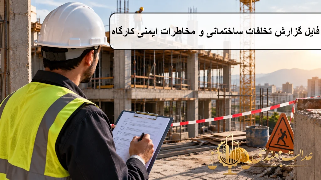 نحوه گزارش تخلفات ساختمانی و مخاطرات ایمنی کارگاه توسط مهندس ناظر